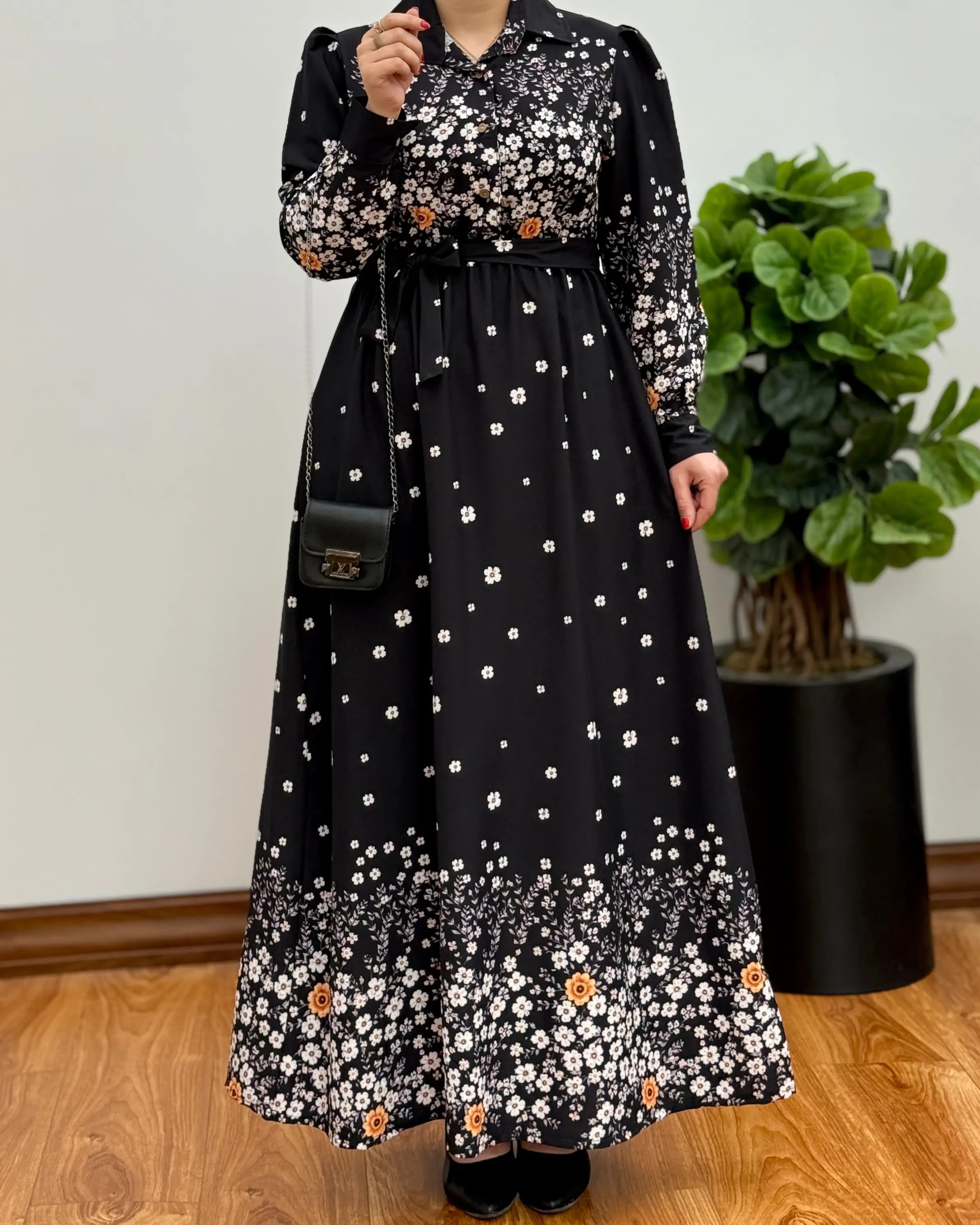 پیراهن بلند زنانه مدل شکوفه